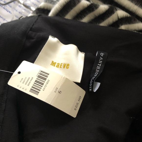 NWT Anthropologie Maeve Striped Mod Knit Skirt - Picture 7 of 8